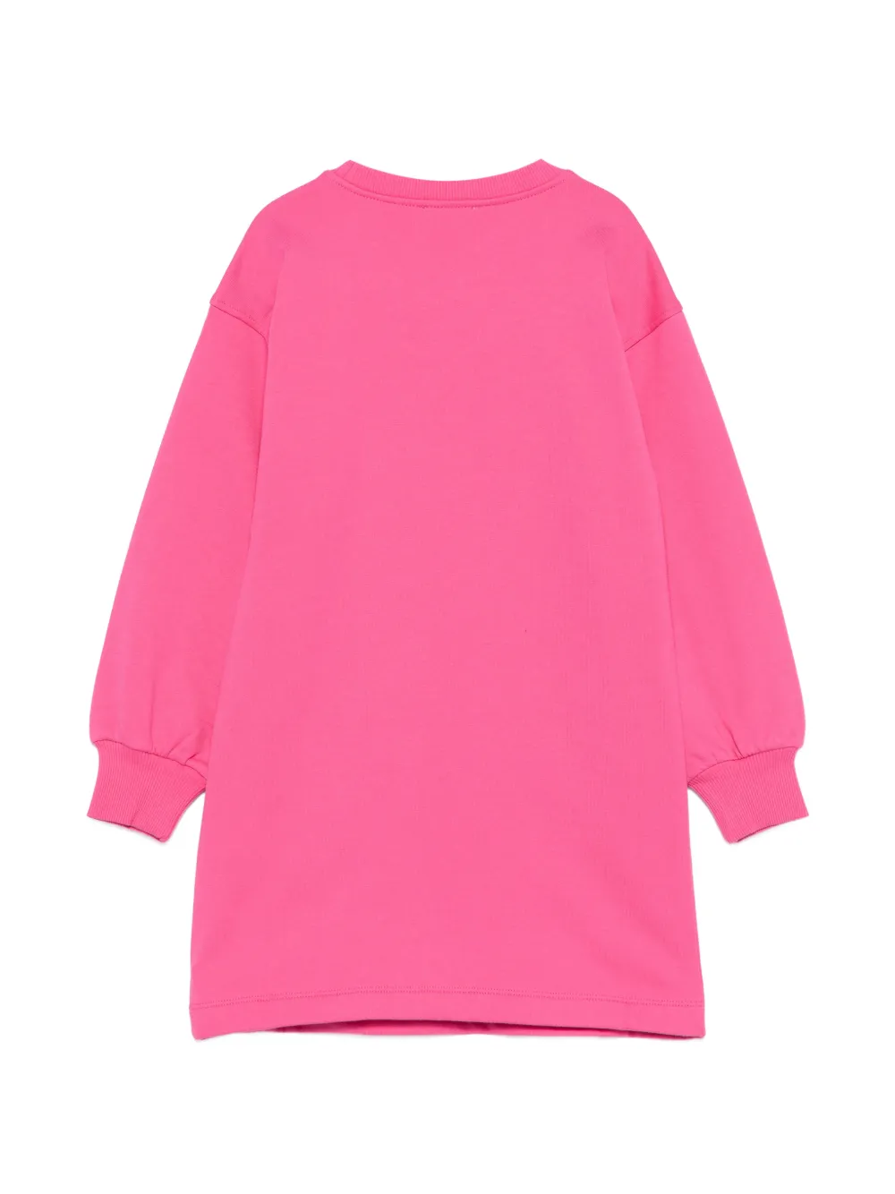 Moschino Kids Jurk met logoprint Roze