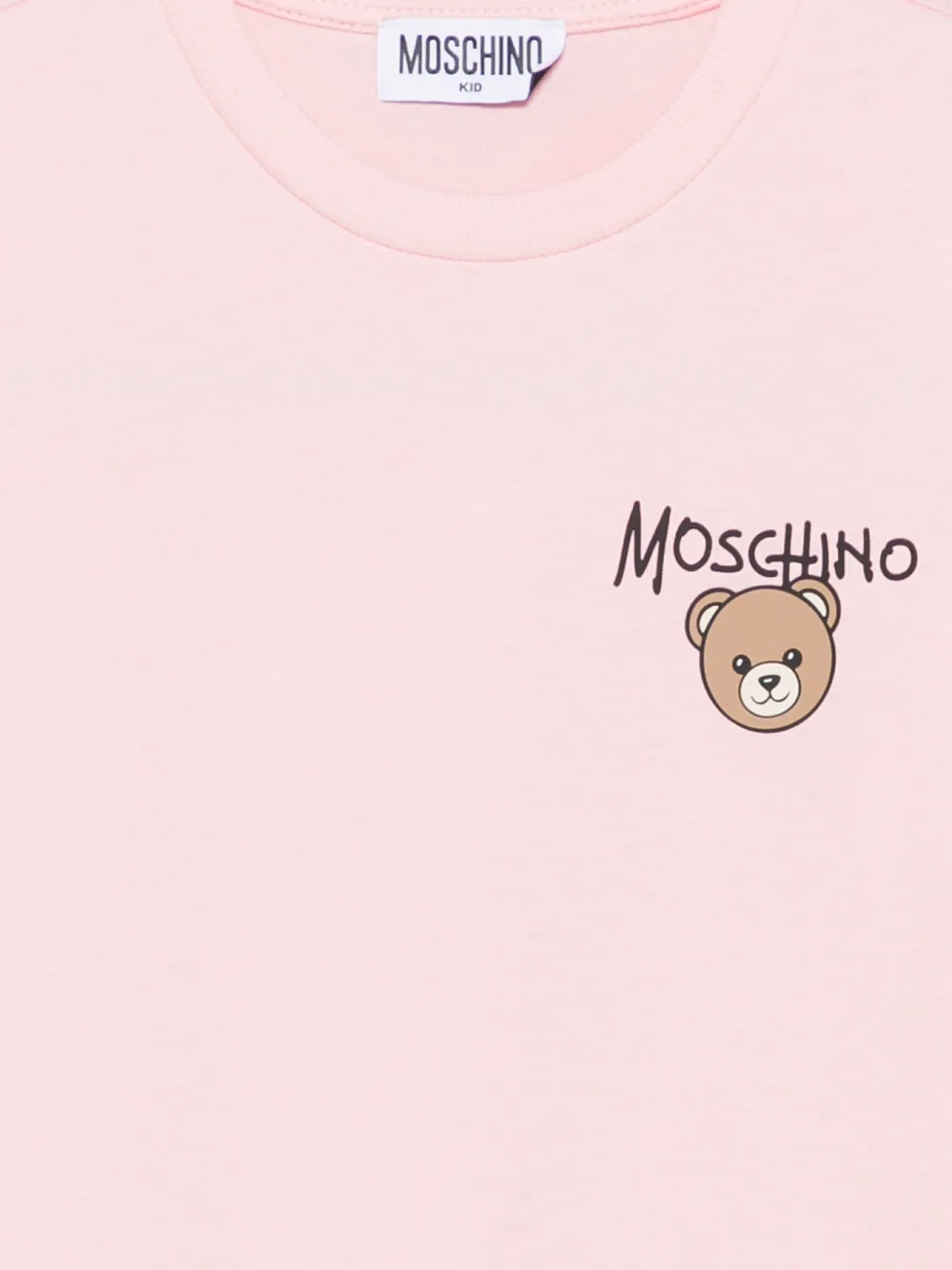 Moschino Kids T-shirt met logoprint Roze
