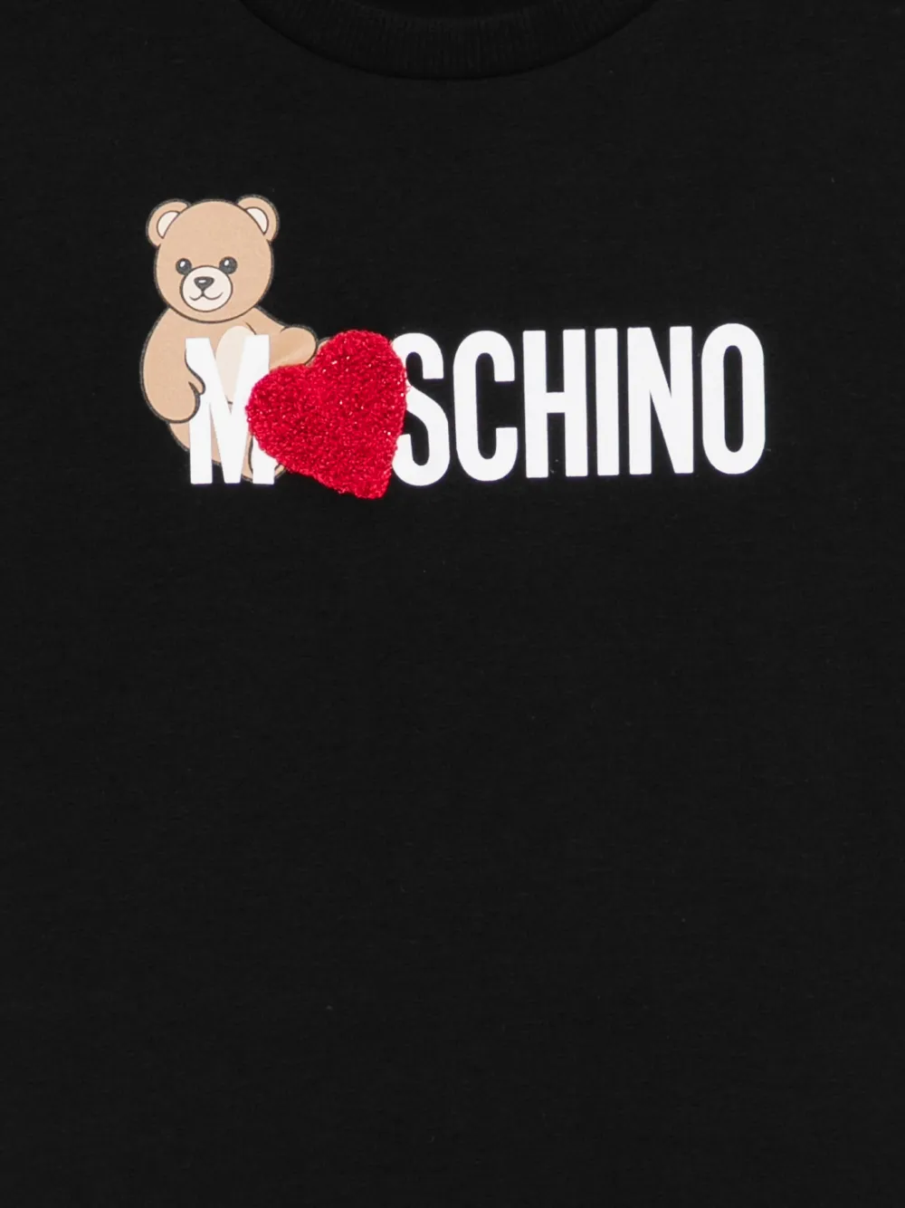 Moschino Kids T-shirt met patch Zwart