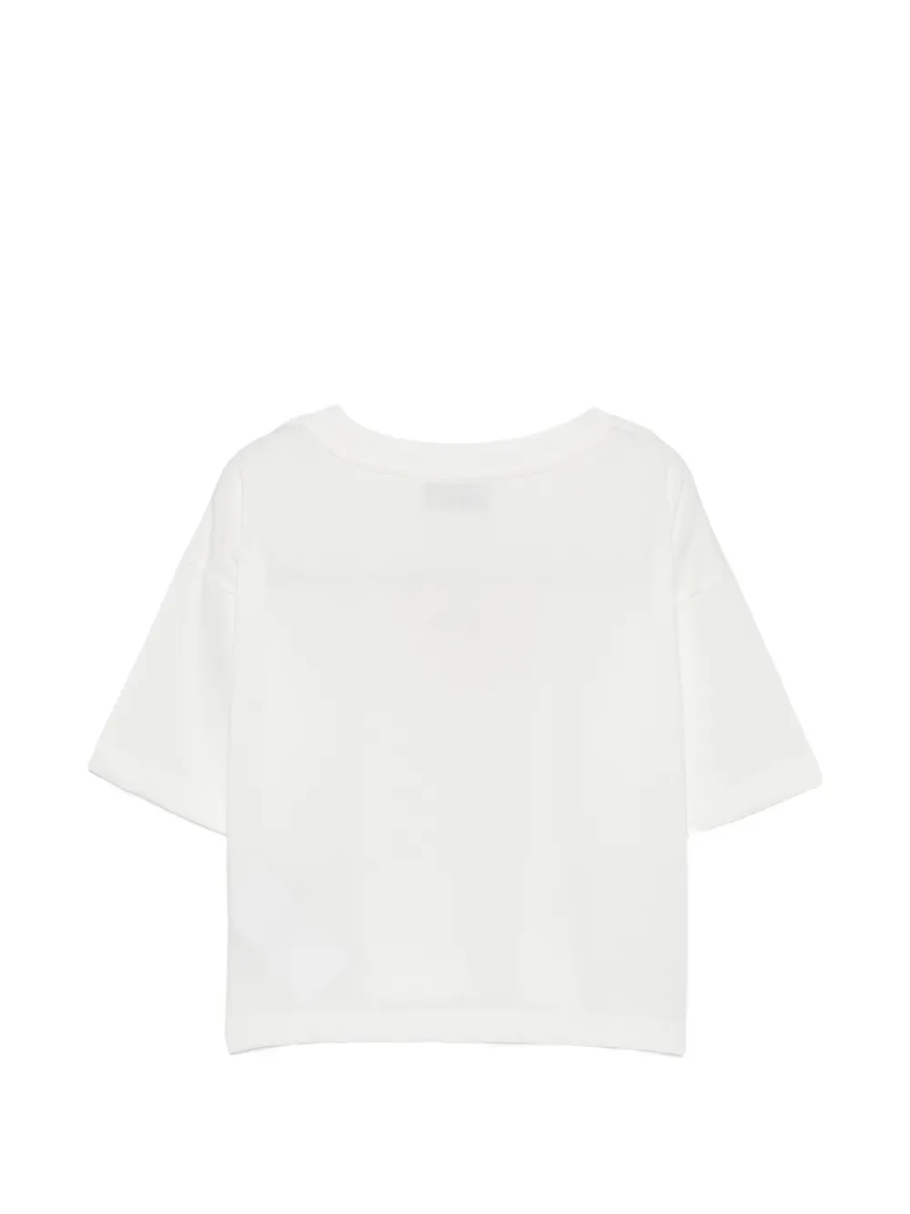 Moschino Kids T-shirt met hartpatroon Wit