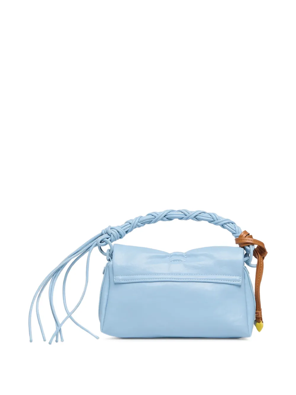 Desigual Handtas met gevlochten handvat en strikdetail Blauw