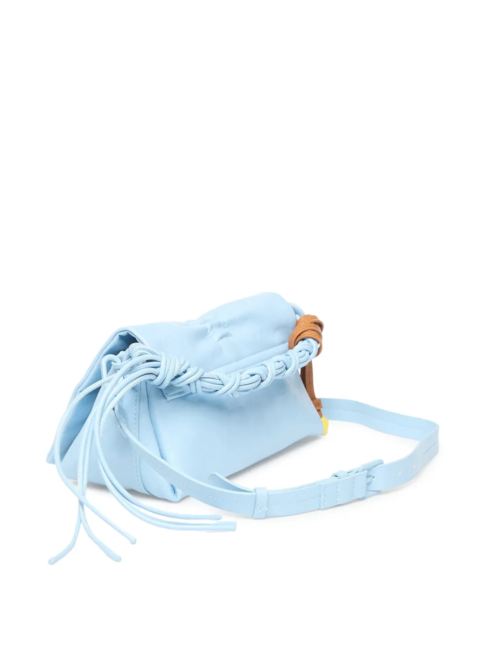 Desigual Handtas met gevlochten handvat en strikdetail Blauw