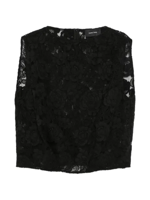 Simone Rocha heavy-lace sleeveless top