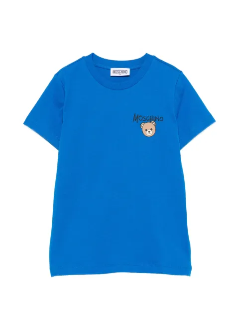 Moschino Kids T-shirt med bamse-tryk og logo