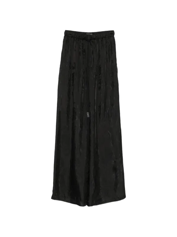 Ann Demeulemeester Paisley-jacquard Drawstring Trousers in Black