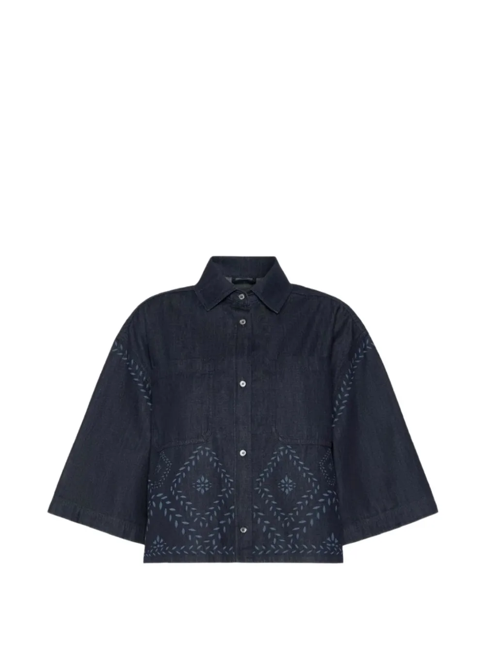 Weekend Max Mara DALARE embroidered shirt - Blu