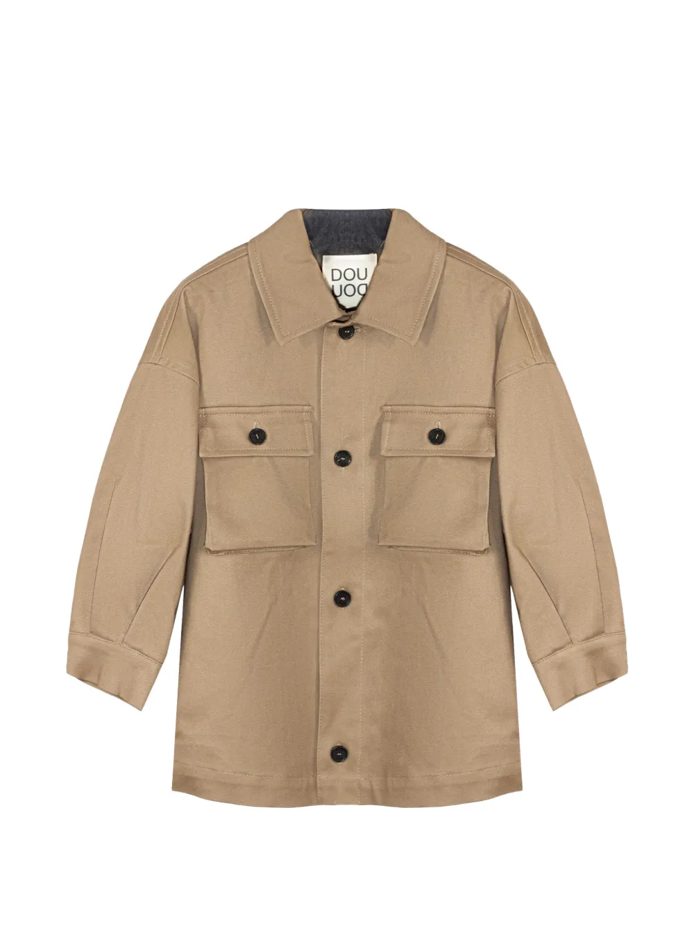 Douuod Kids flap-pocket jacket - Toni neutri