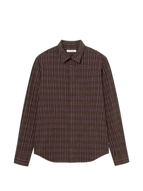 Wood Wood Nico plais-pattern shirt