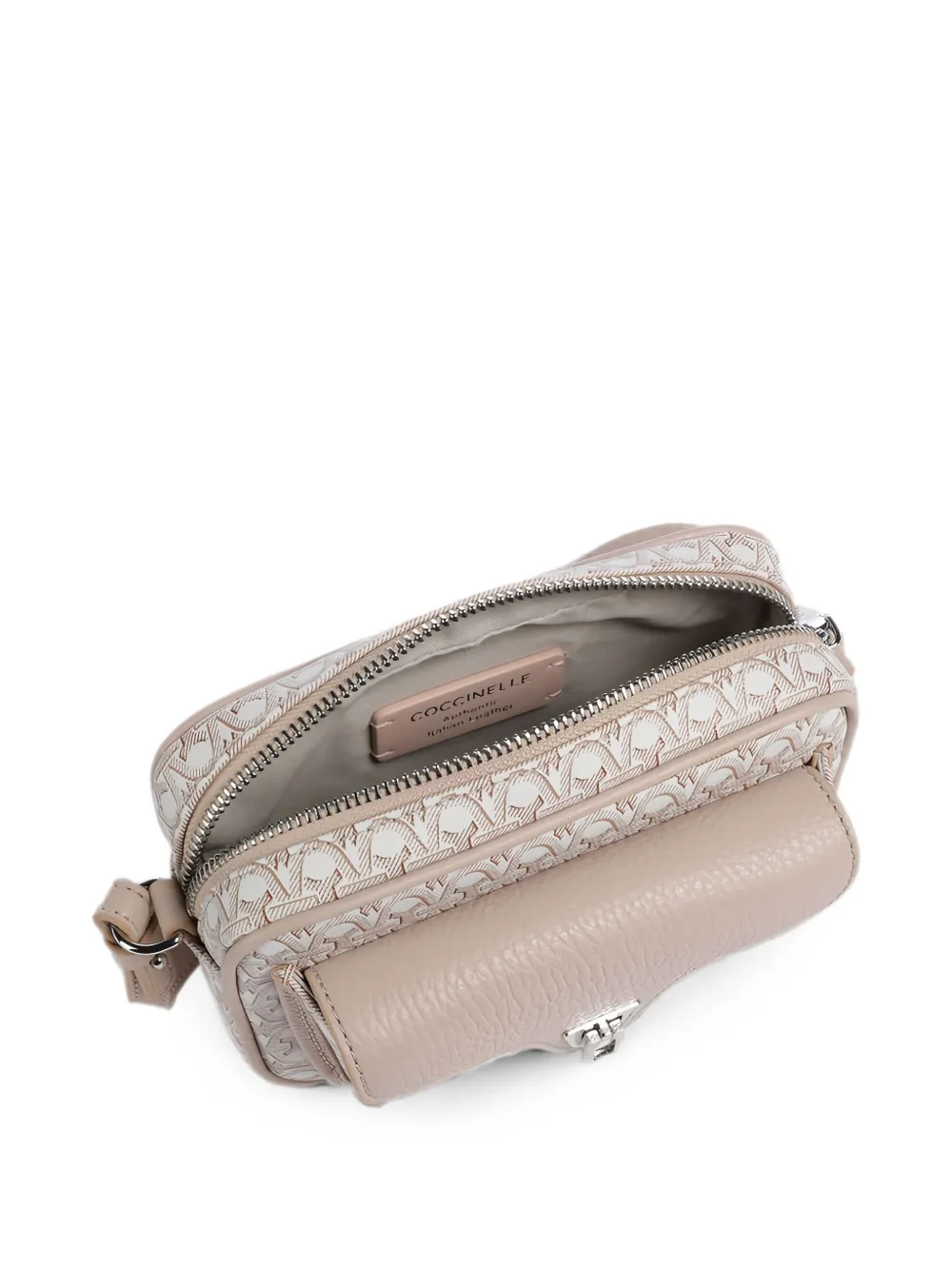 Coccinelle Crossbodytas met monogramprint Beige