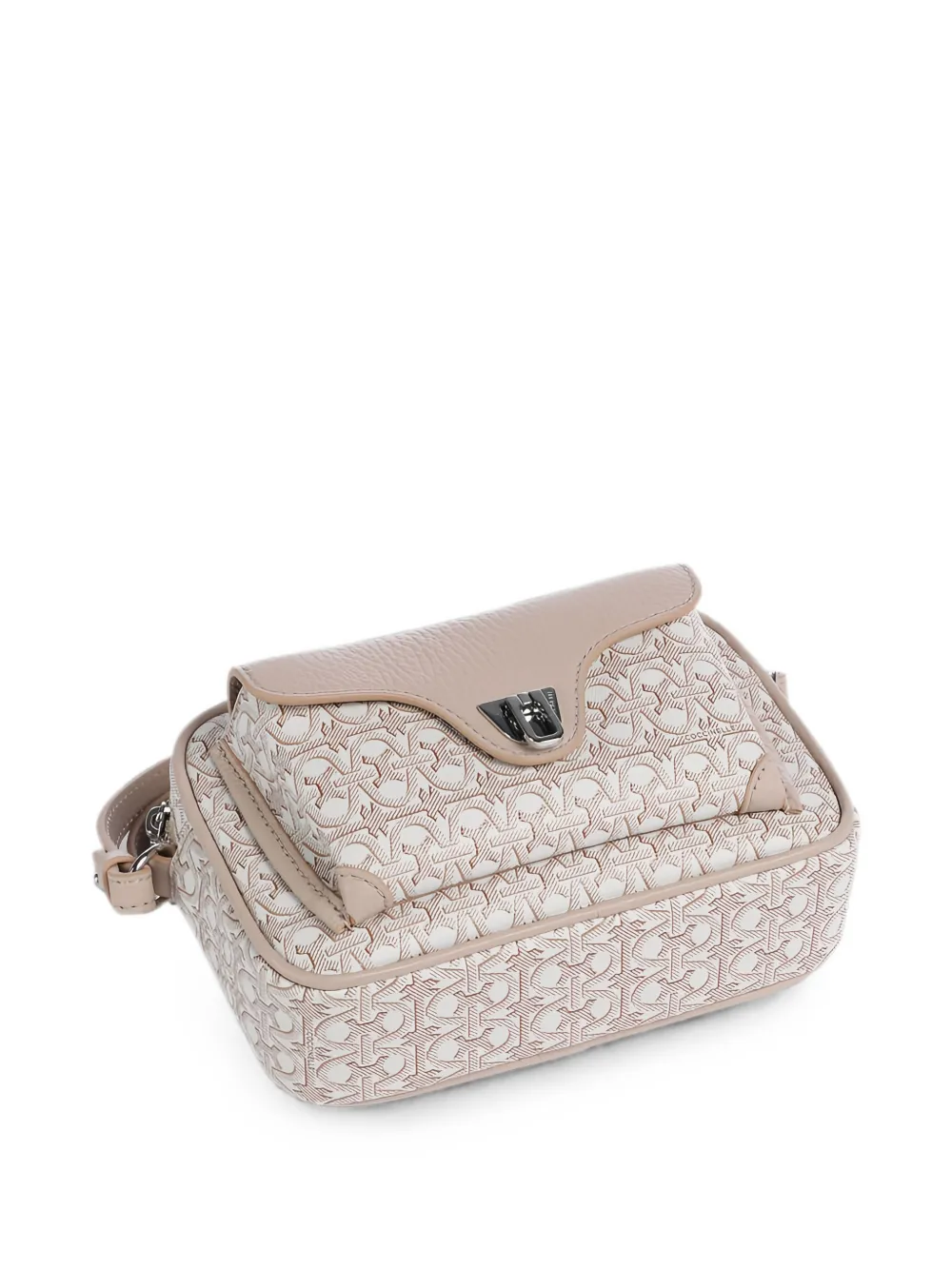 Coccinelle Crossbodytas met monogramprint Beige
