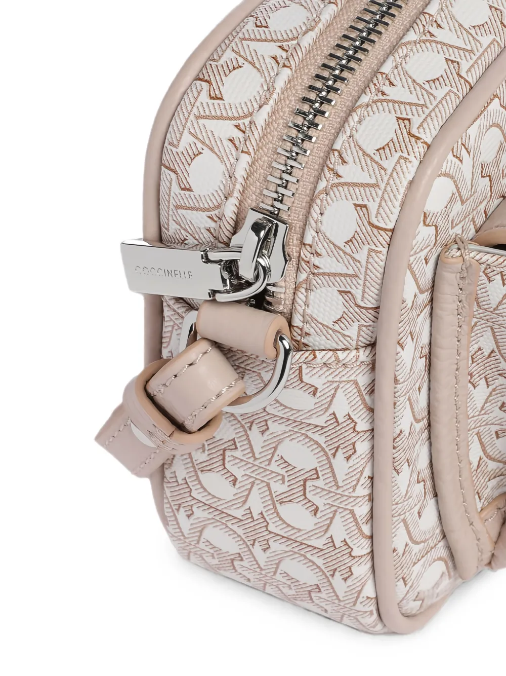 Coccinelle Crossbodytas met monogramprint Beige