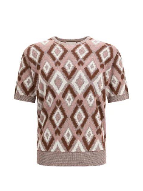 Piacenza 1733 argyle-pattern T-shirt