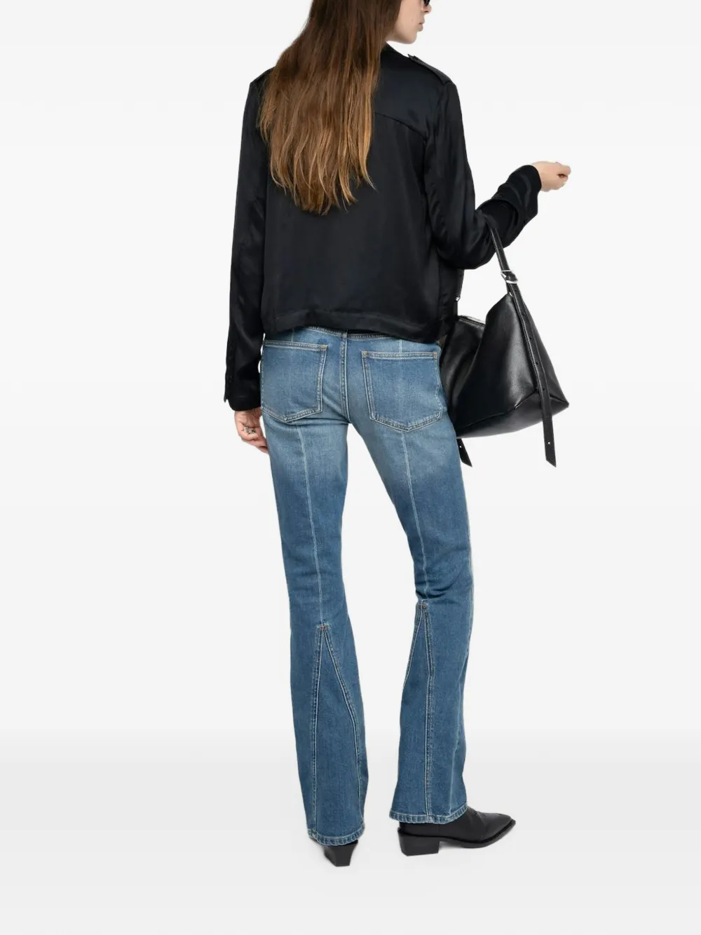 Zadig&Voltaire Tussi blouse met dubbele rij knopen Zwart