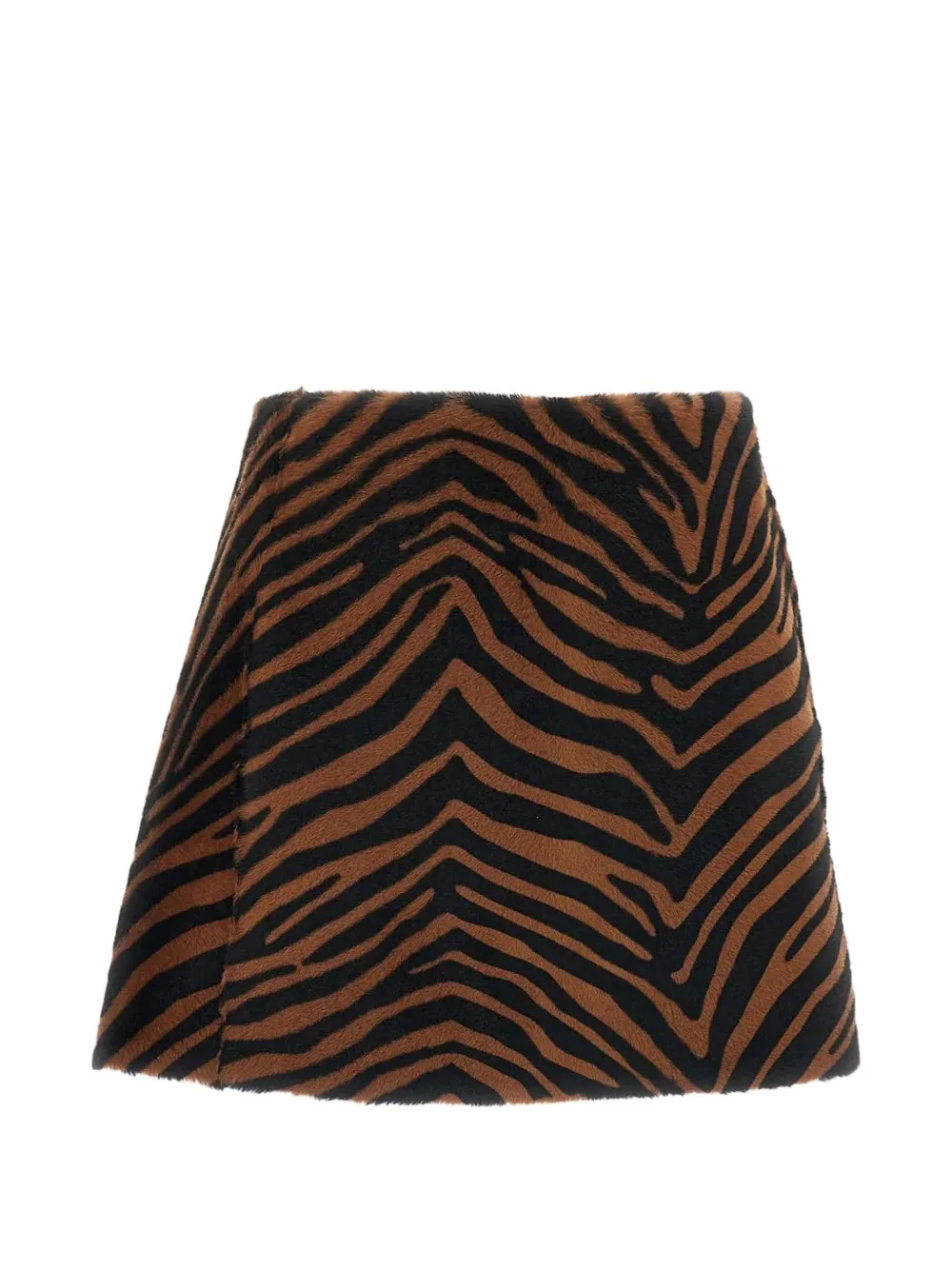 P.A.R.O.S.H. animal-print mini skirt - Marrone