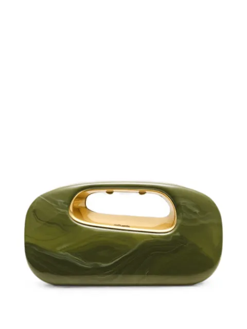 Cult Gaia Amara marbled clutch bag