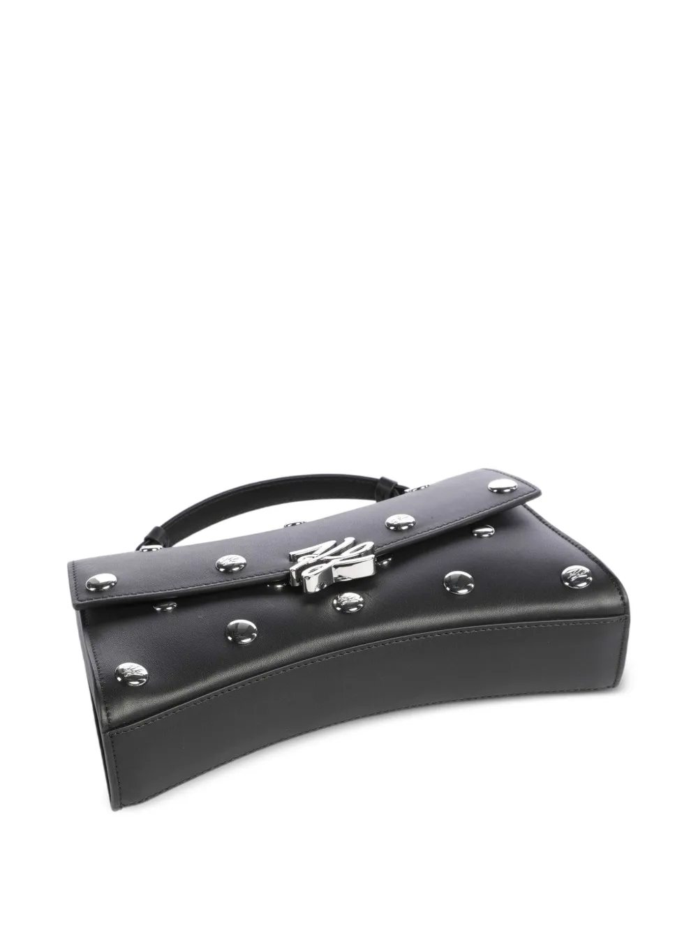 Karl Lagerfeld Crossbodytas met logo en verfraaid met studs Zwart