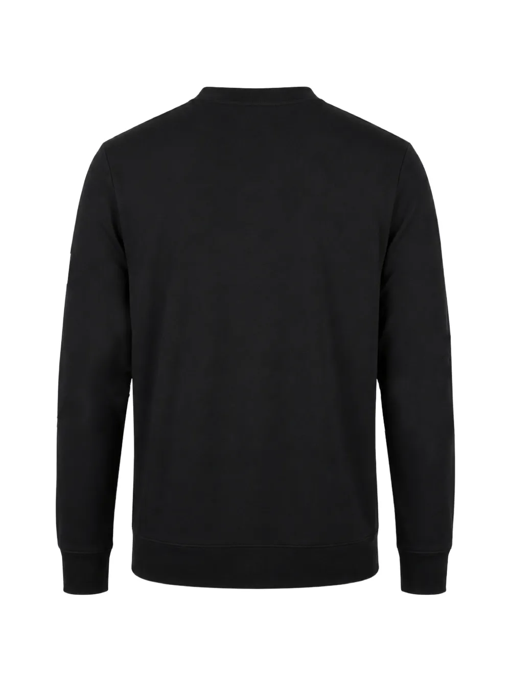 Paul & Shark Sweater met logopatch en ronde hals Zwart