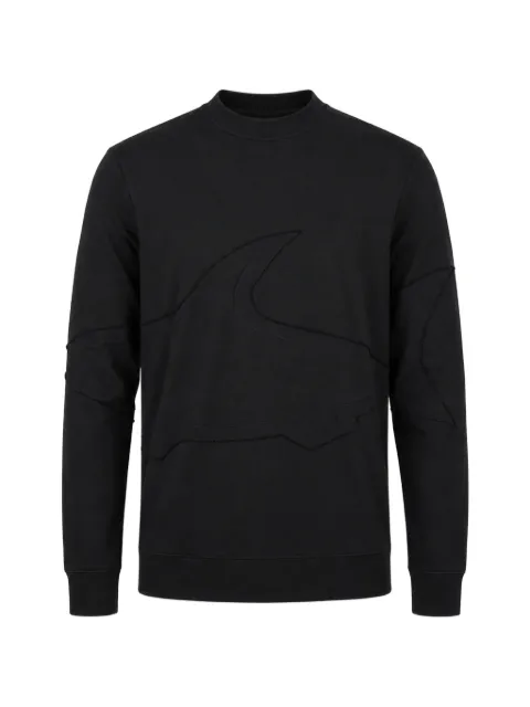 Paul & Shark logo-patch crew neck sweatshirt