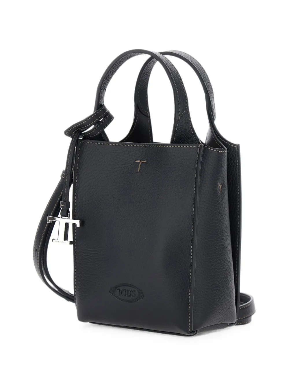 Tod's Leren schoudertas Zwart