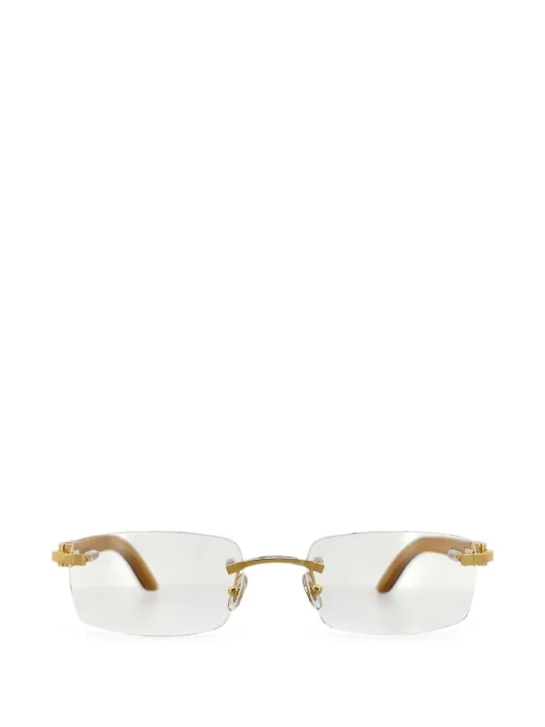 Cartier Square-frame Glasses in Gold