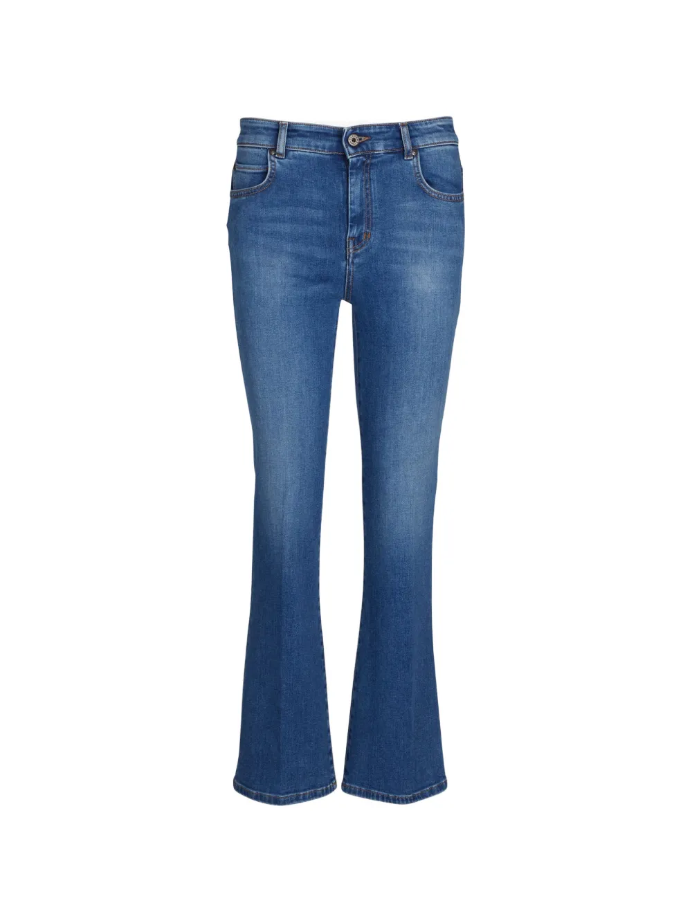 Weekend Max Mara faded flared-leg jeans - Blu