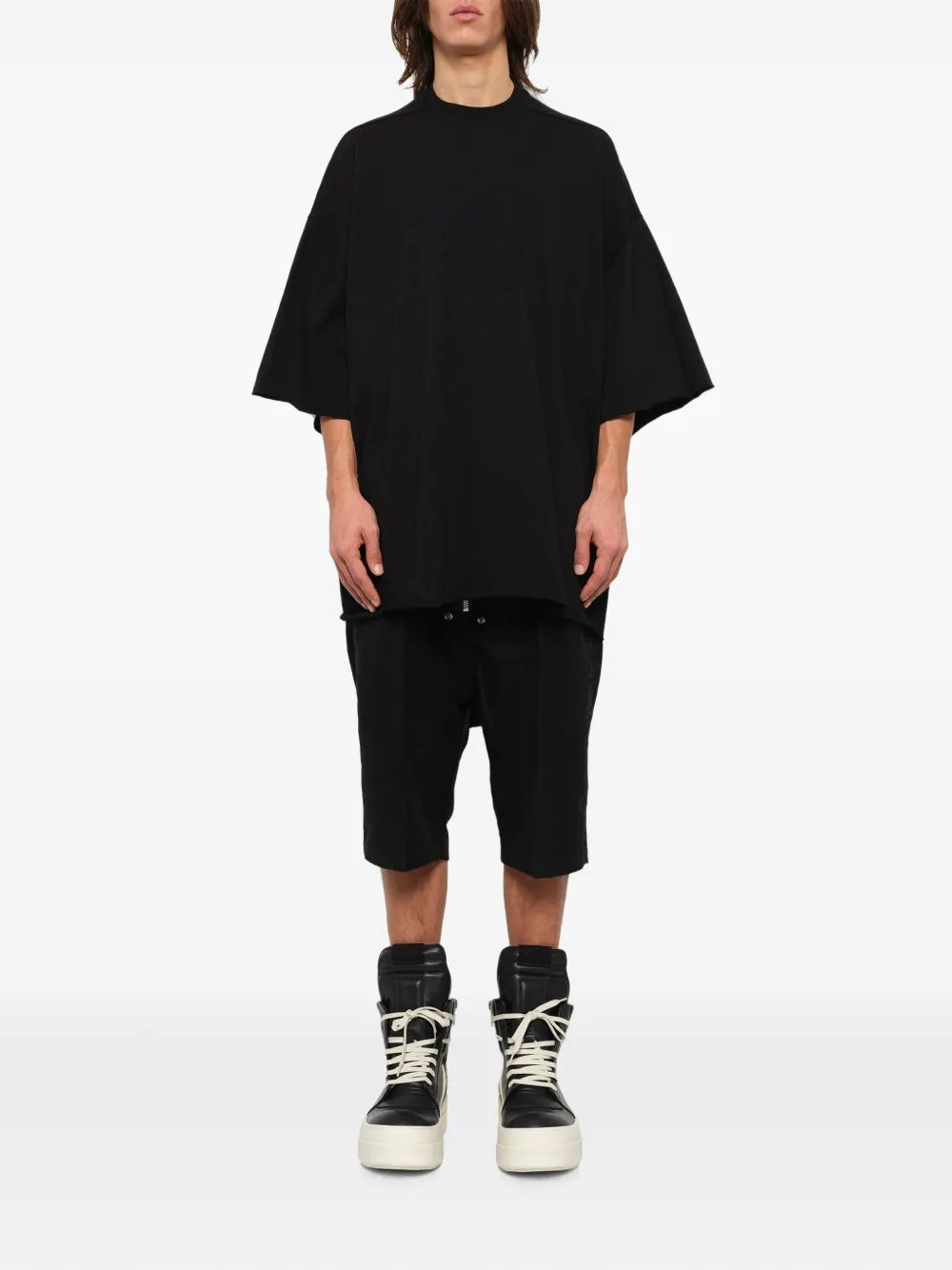 Rick Owens Oversized T-shirt Zwart