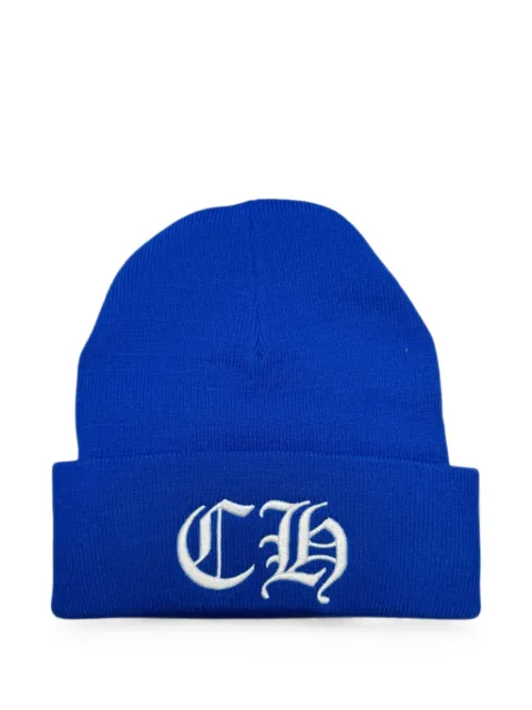 Chrome Hearts logo-embroidered beanie hat