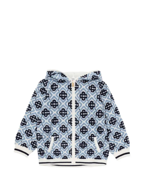 CASABLANCA KIDS Kapuzenjacke mit Monogrammmuster