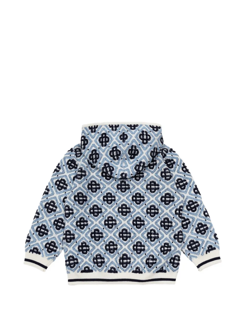 CASABLANCA KIDS Hoodie met monogram-print Wit