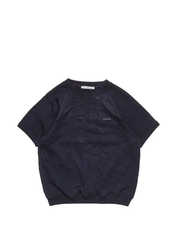 Acne Studios Crinkled Fleece T-shirt in Blue
