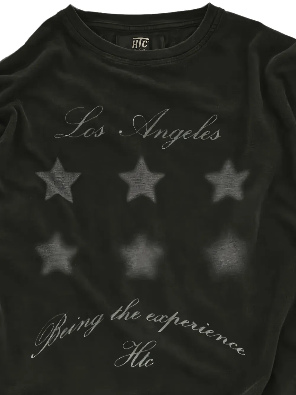 Htc Los Angeles L.A Stars oversized T-shirt met sterrenprint Zwart