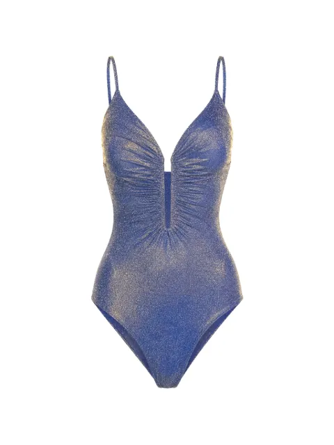 ZIMMERMANN Tallow ruched swimsuit