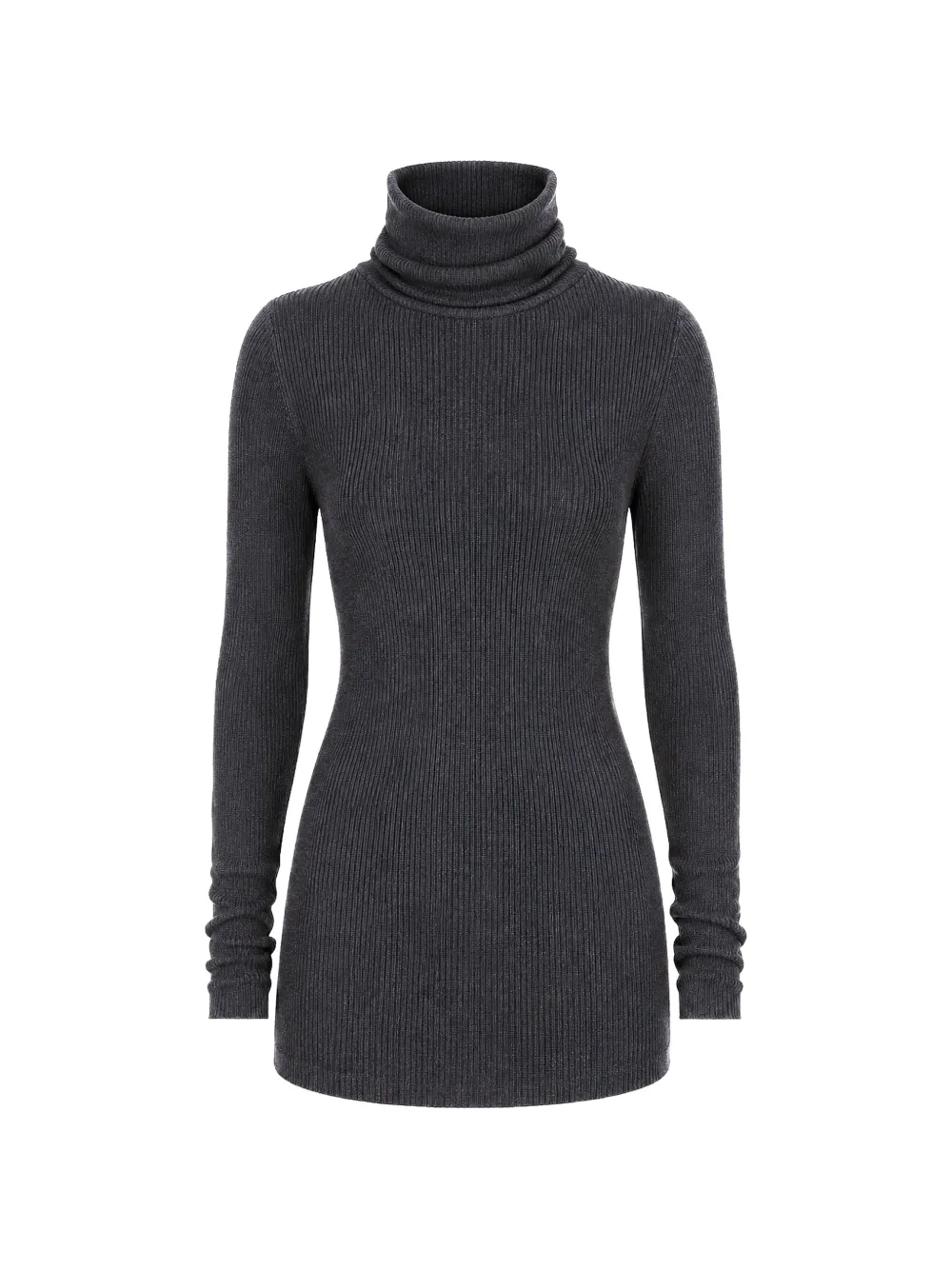 Rick Owens LS Tube ribbed-knit turtleneck sweater - Grigio