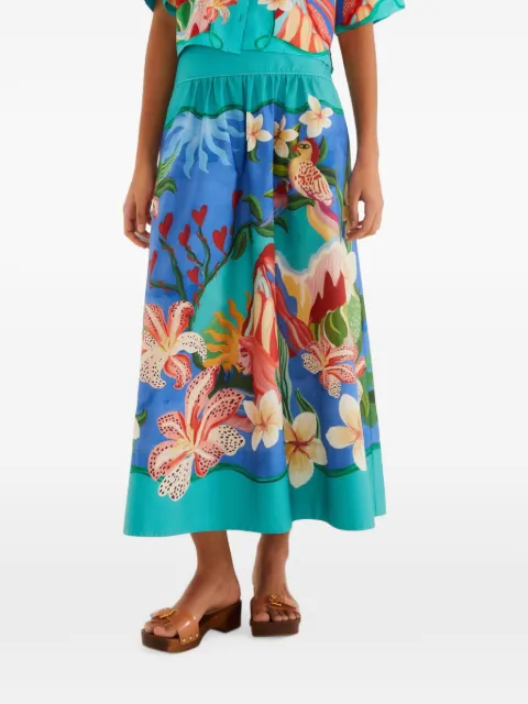 FARM Rio Garden of Life midi skirt