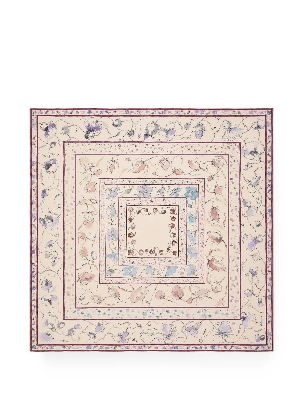 Loro Piana Garden of Excellence silk scarf - Toni neutri