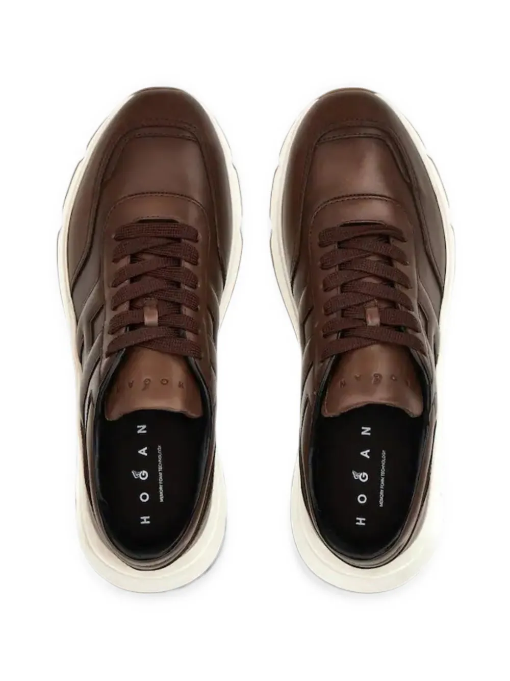 Hogan logo-patch sneakers Bruin