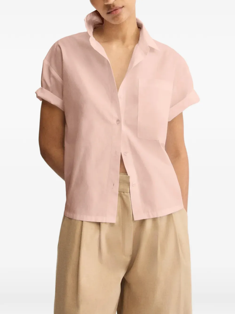 Arlo Mott Clark split-back shirt - Rosa