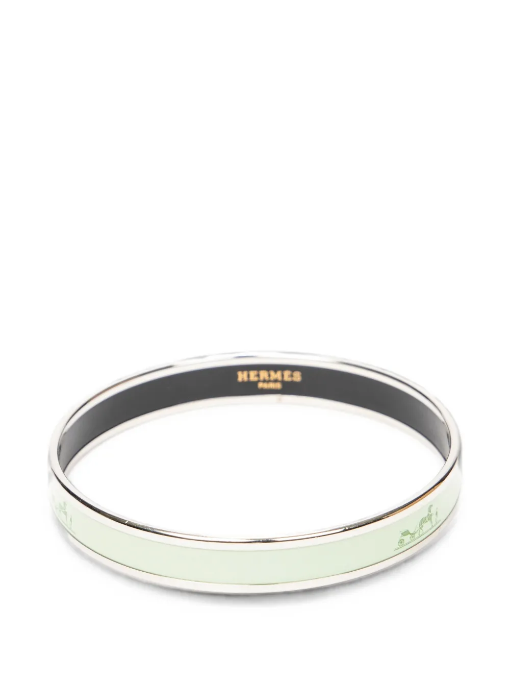 Hermès Pre-Owned PM logo-detail bangle - Silber