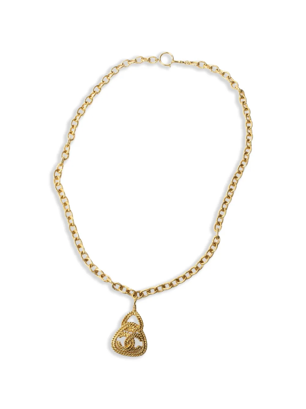 CHANEL Pre-Owned 1993 pendant necklace - Oro