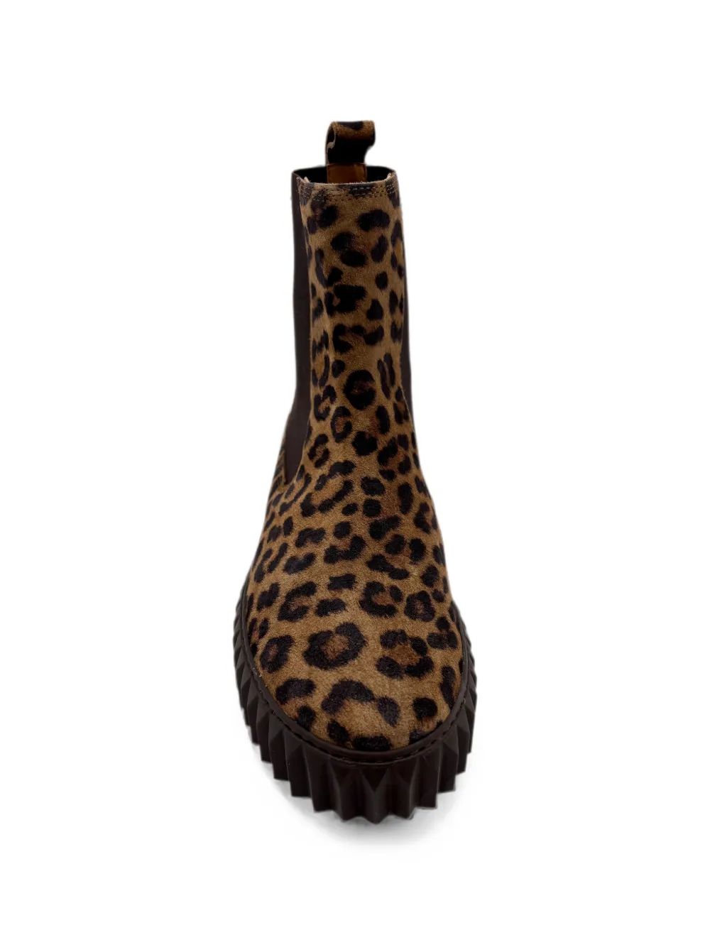 Voile Blanche Beth enkellaarzen met luipaardprint Bruin