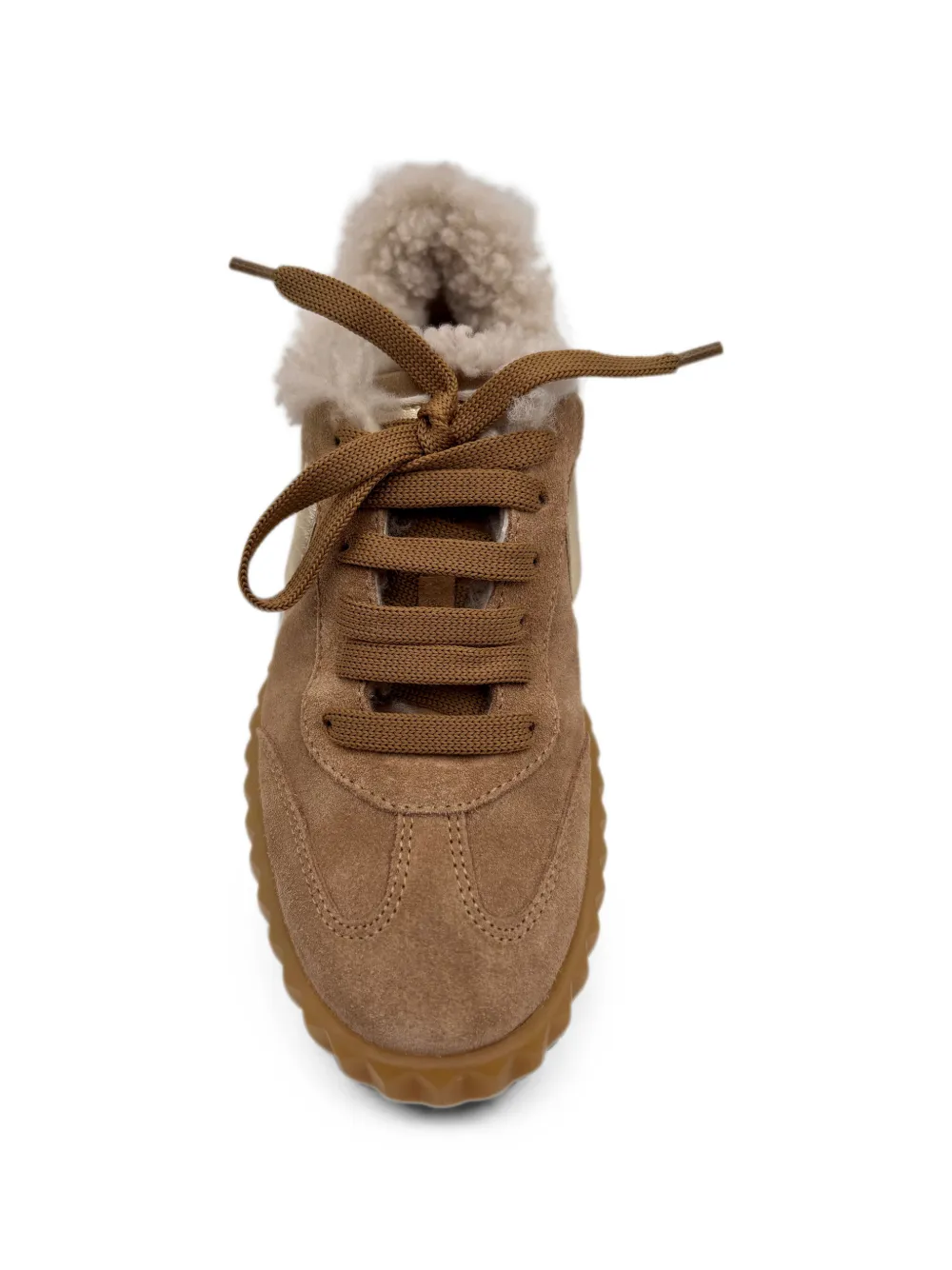 Voile Blanche Ines shearling-trim sneakers Bruin