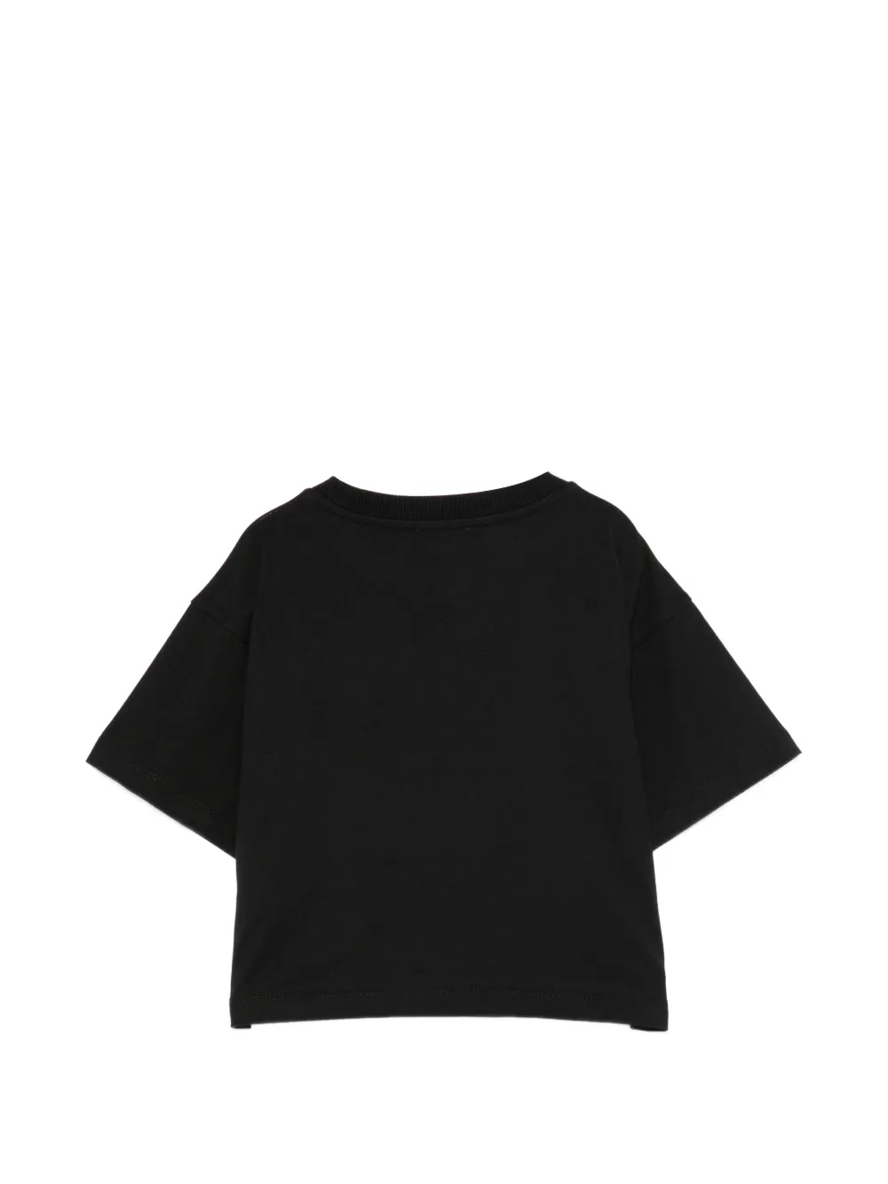 Moschino Kids Katoenen T-shirt Zwart