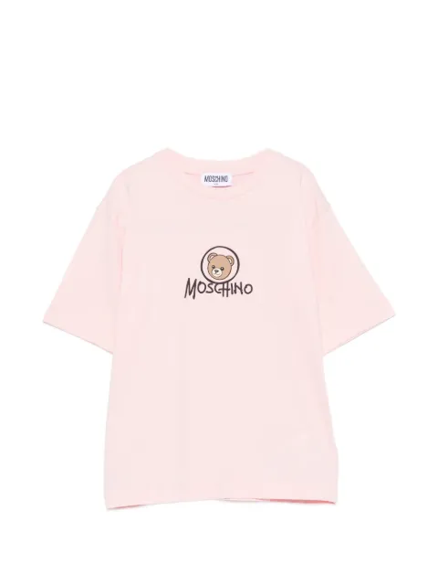Moschino Kids Teddy Bear logo-print T-shirt