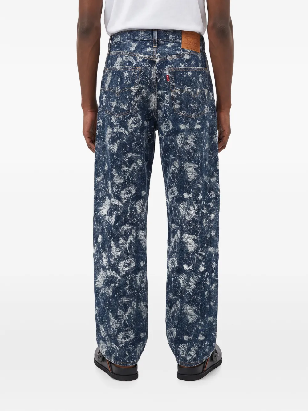 Levi's '90s 578™ acid-wash distressed jeans Blauw