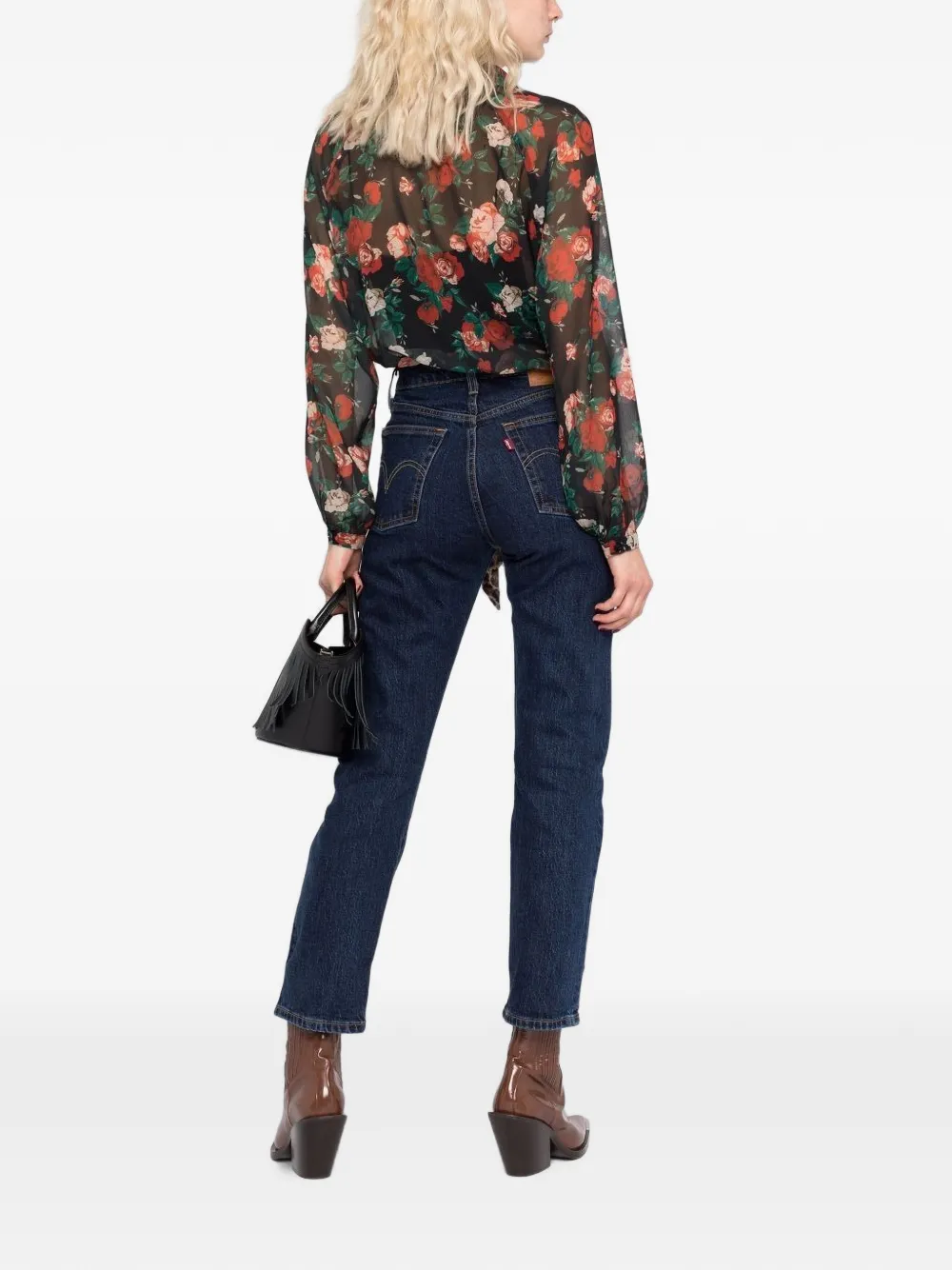 Levi's 501 cropped jeans Blauw
