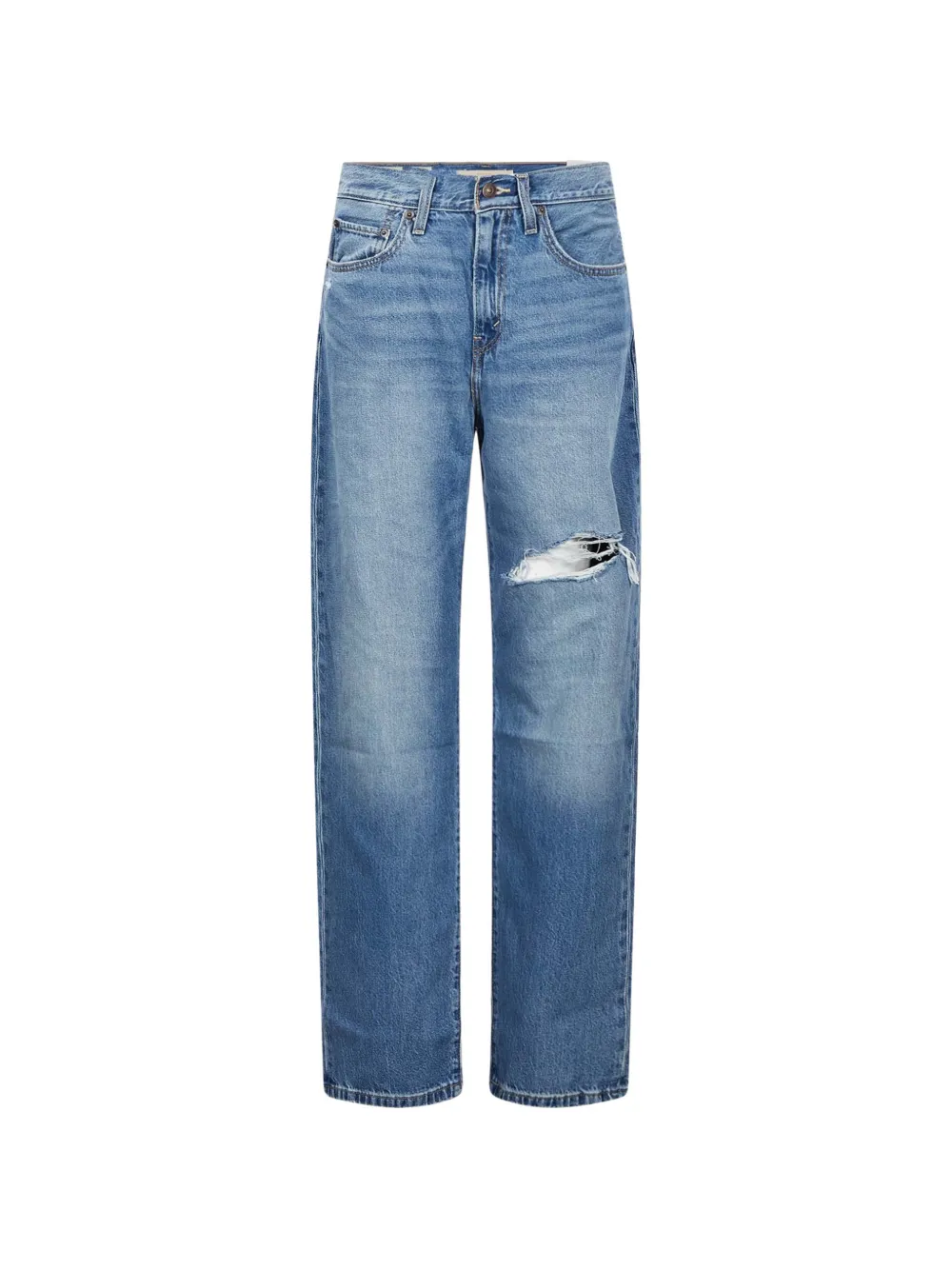 Levi's distressed straight-leg jeans - Blu