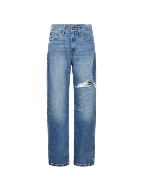Levi's distressed straight-leg jeans
