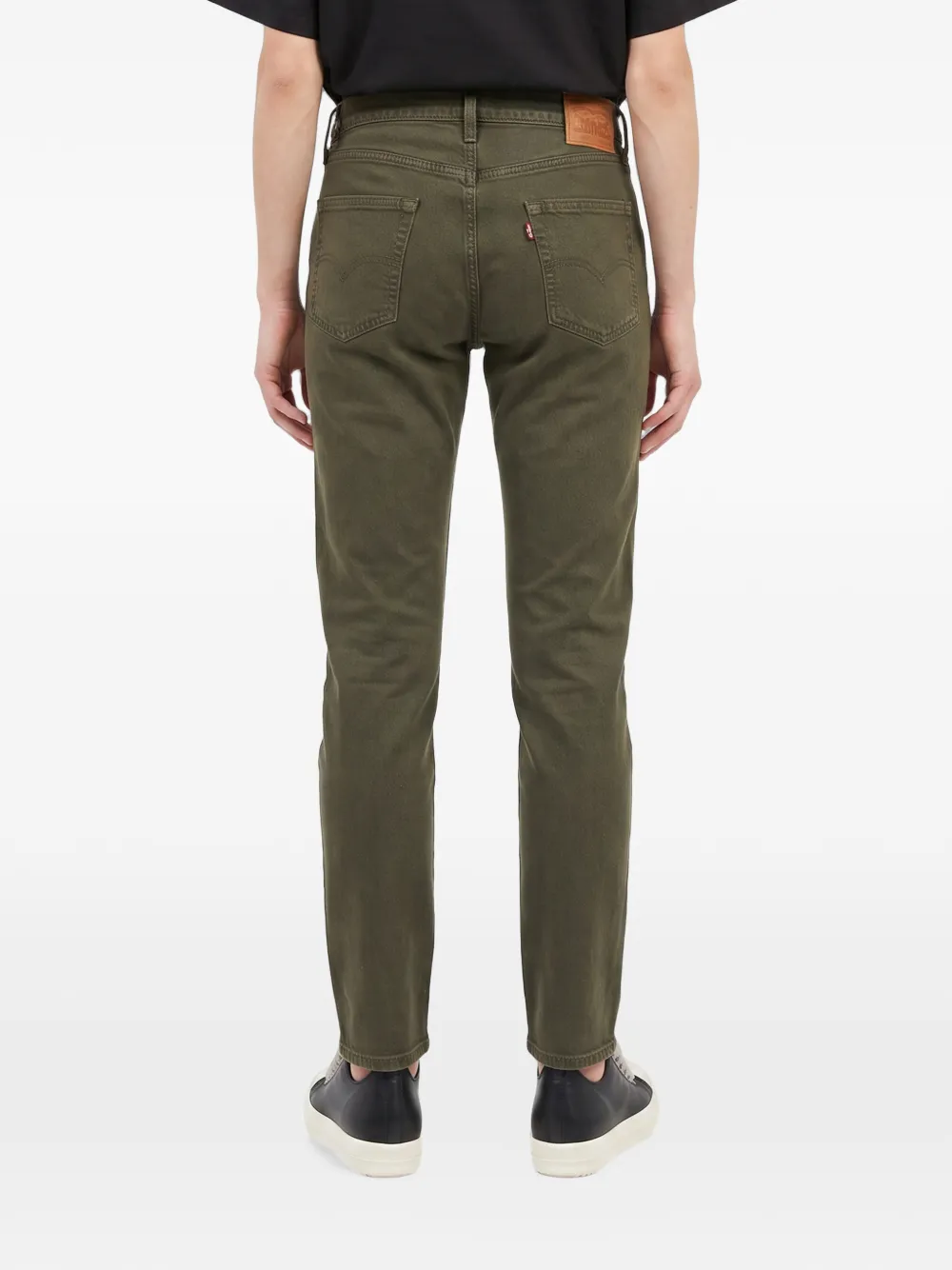 Levi's logo-patch jeans Groen