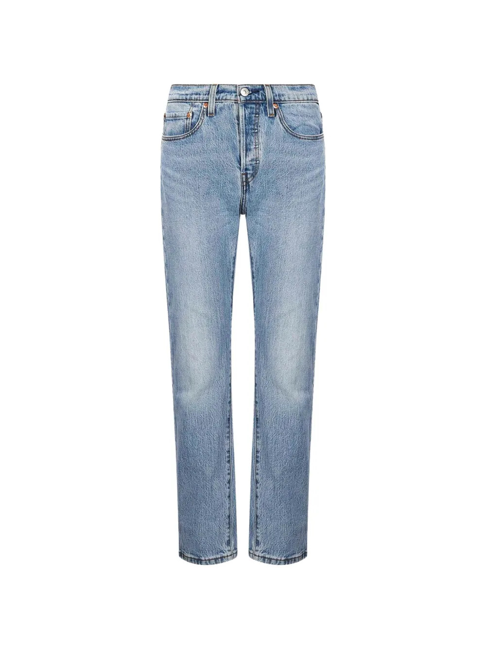 Levi's 568 distressed-effect straight-leg jeans Blauw