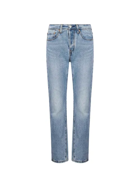 Levi's 501 logo-patch straight-leg jeans